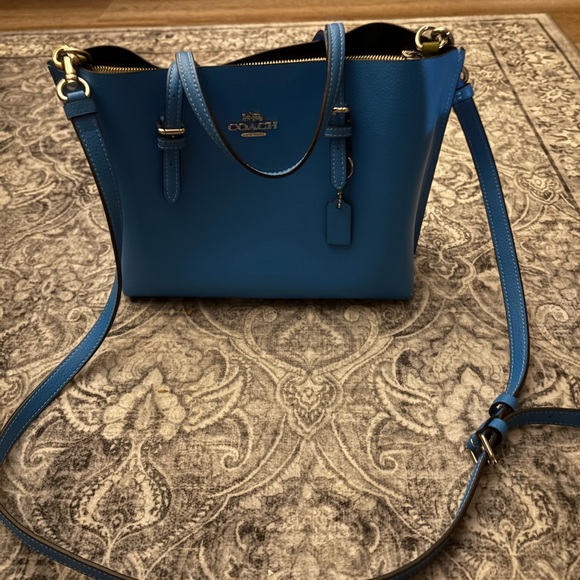 Coach Handbags - Coach Blue Leather Women's Bag in Electric Blue